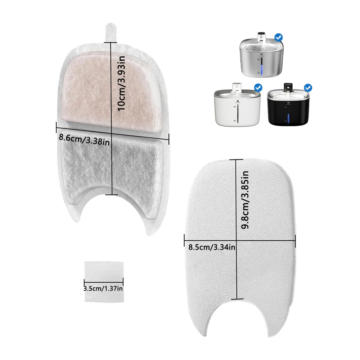 The PawPury™ Wireless Fountain Replacement Filters