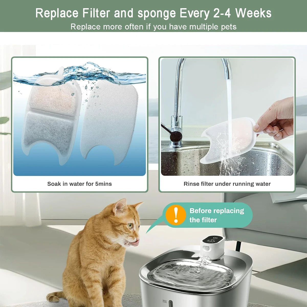 The PawPury™ Wireless Fountain Replacement Filters