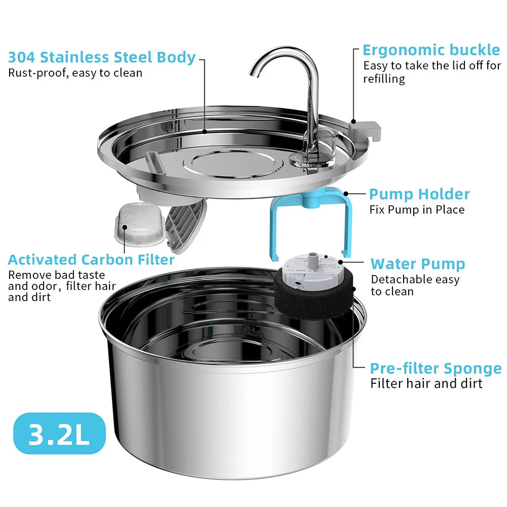 The PawPury™ Fountain For Cat Dog